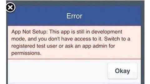 Fix facebook app not setup still in development mode android | facebook login problem app not setup