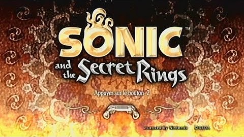 Wii - Sonic and the Secret Rings - Full Intro