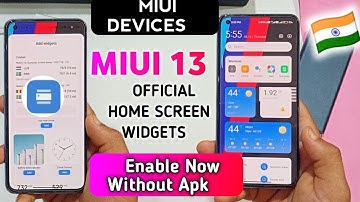 MIUI 13 Official Widgets Enable Now Without Any Apk | Official Method Miui 13 Widgets |