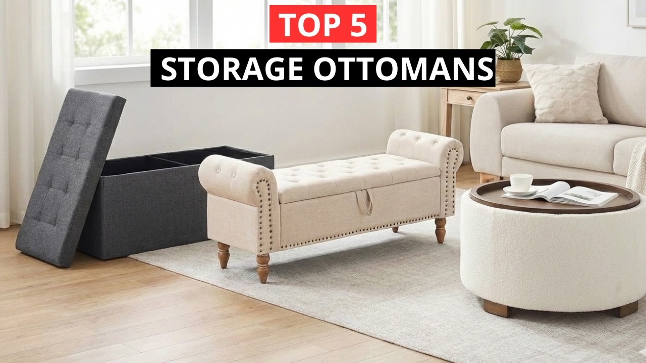 💥Top 5 Storage Ottomans on Amazon