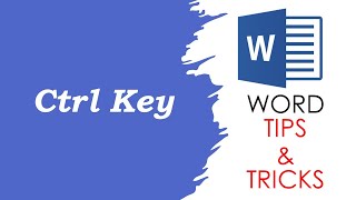 Control key uses in word | word tips & tricks | How to use control key in word