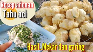 Cara Mudah Membuat Resep Adonan Tahu Aci Khas Tegal.. An Easy way to make Aci tofu dough