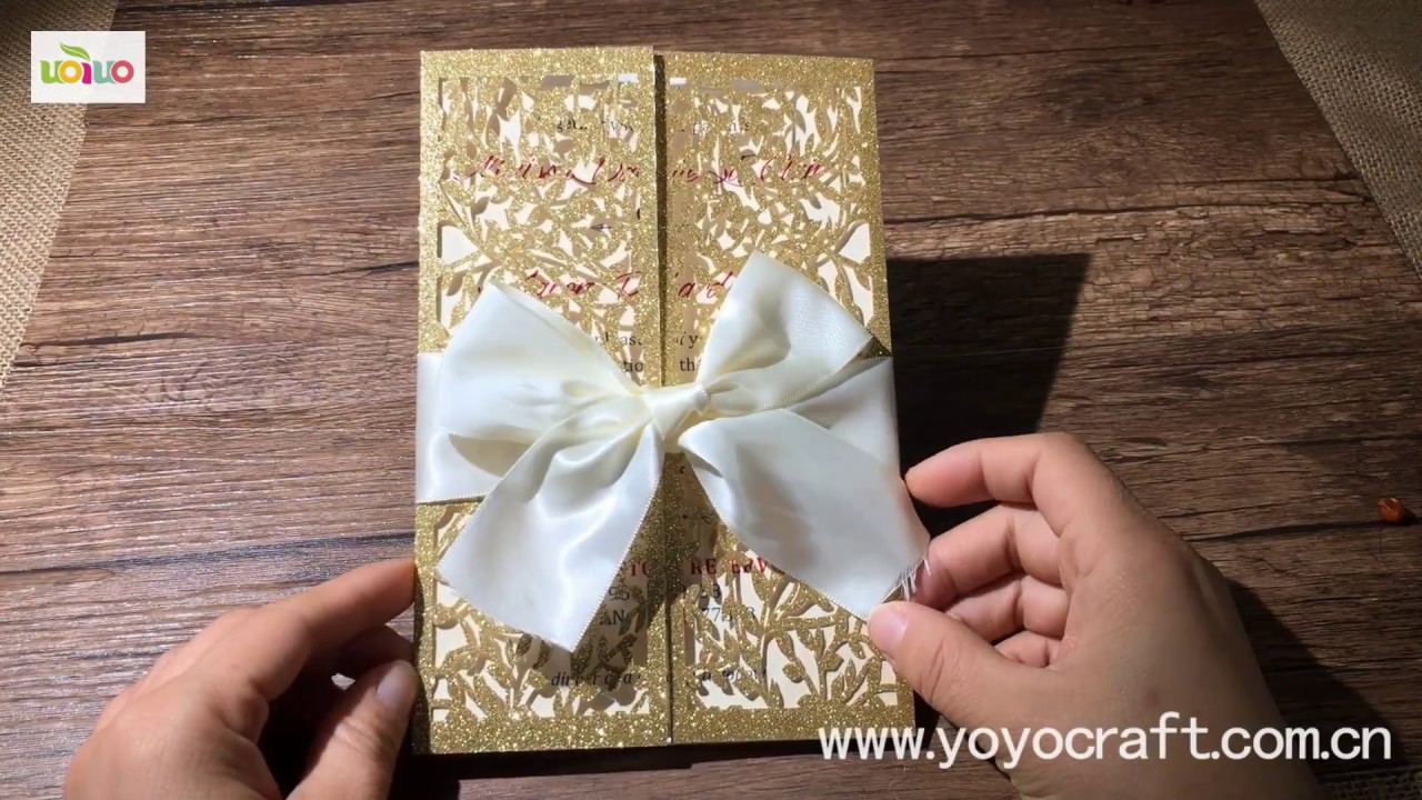 HOW TO MAKE YOUR OWN WEDDING INVITATIONS HANDMADE CARDS YouTube