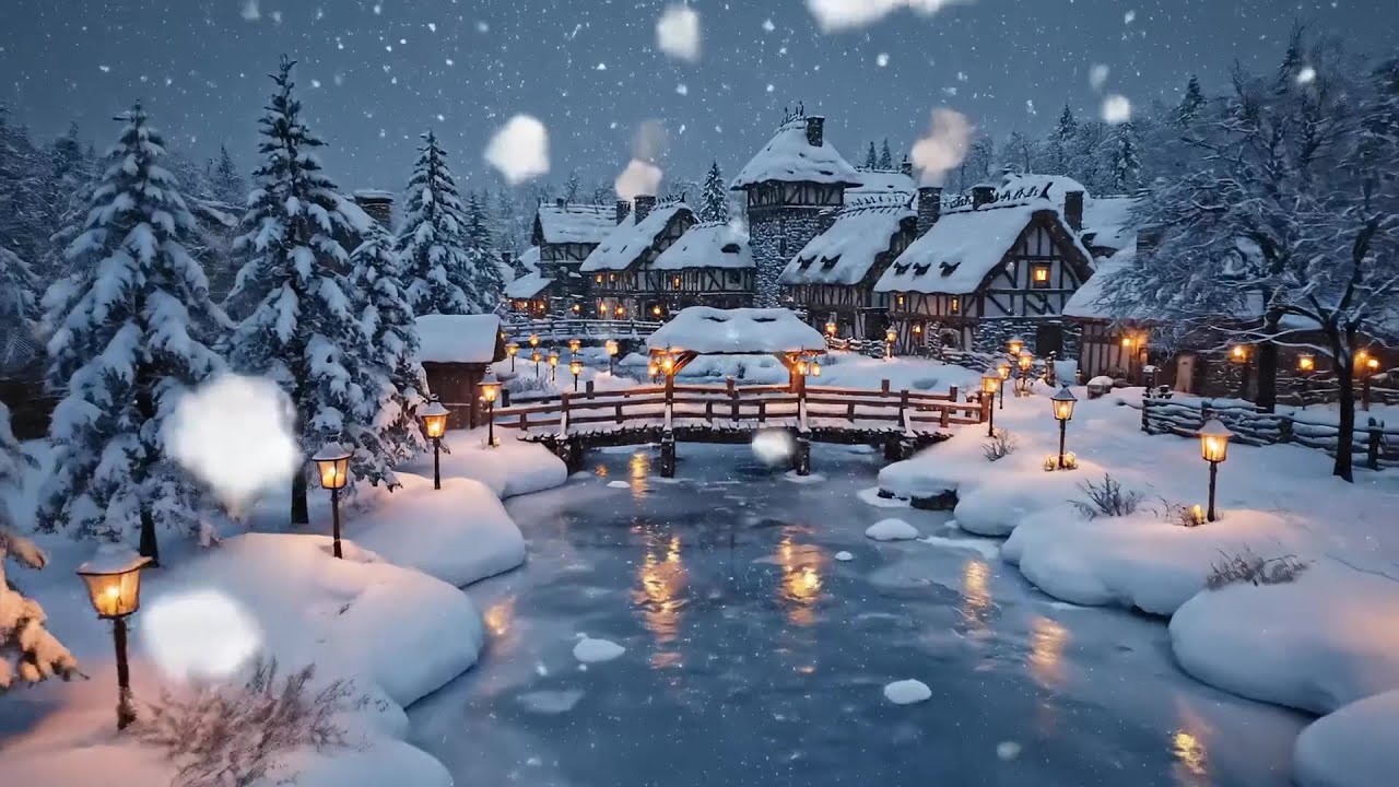 🎄 Relaxing Fireplace and Calm Winter Lofi Music for Deep Sleep and Study Focus