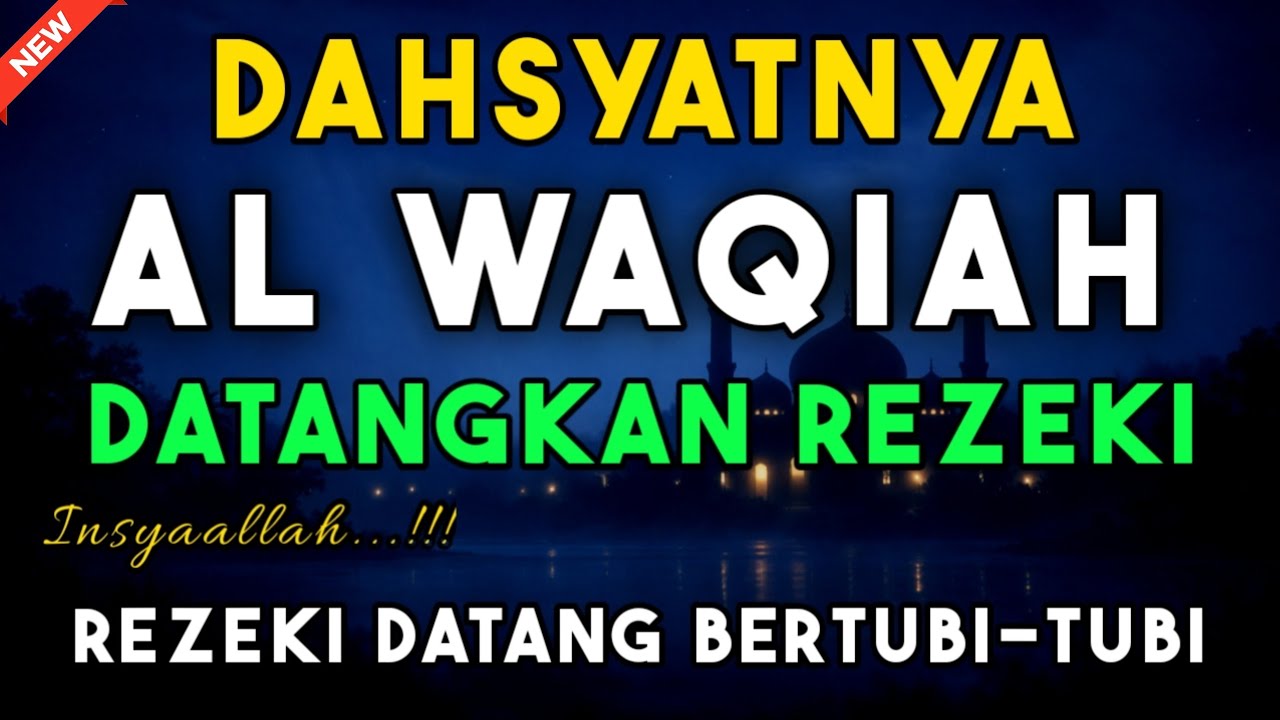 REZEKI DATANG DARI SEGALA ARAH! Bacalah Setiap Hari Keajaiban surah al waqiah