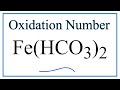 Oxidation Numbers and Bicarbonate Ion
