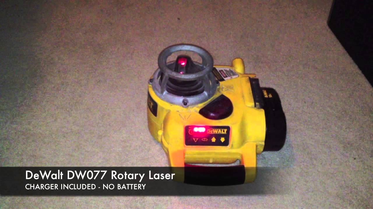 DeWalt DW077 Rotary Laser - YouTube