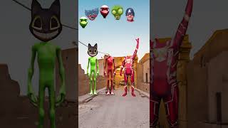 Red and green alien and me correct head matching funny magical video | shorts viral vfx