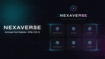 Building the NEXAVERSE – Fully Animated Glassmorphism Tech Website (HTML, CSS & JS Tutorial)