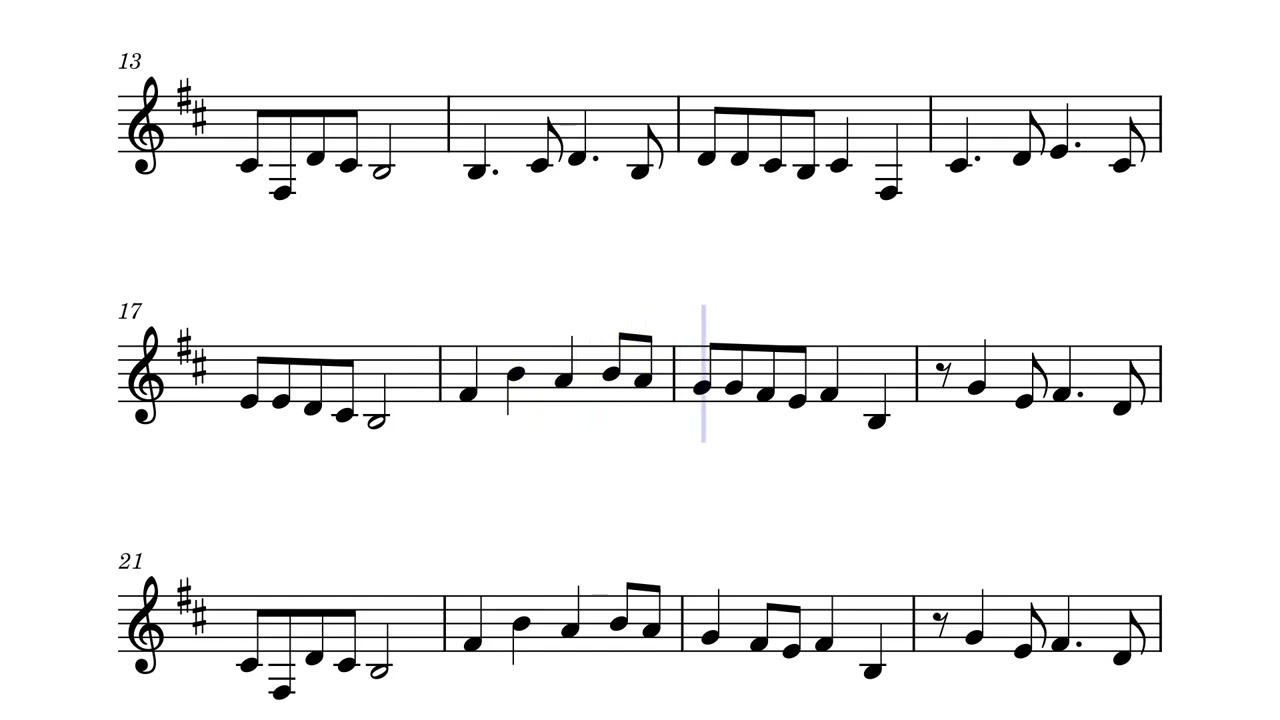 Katyusha - Clarinet Sheet Music