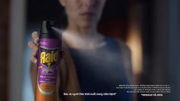 Bình xịt côn trùng Raid Hương Cam Chanh - Đừng có nương tay