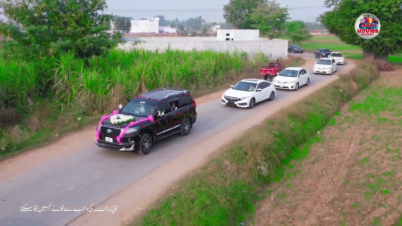 Pakistani Wedding Car Drone Coverage