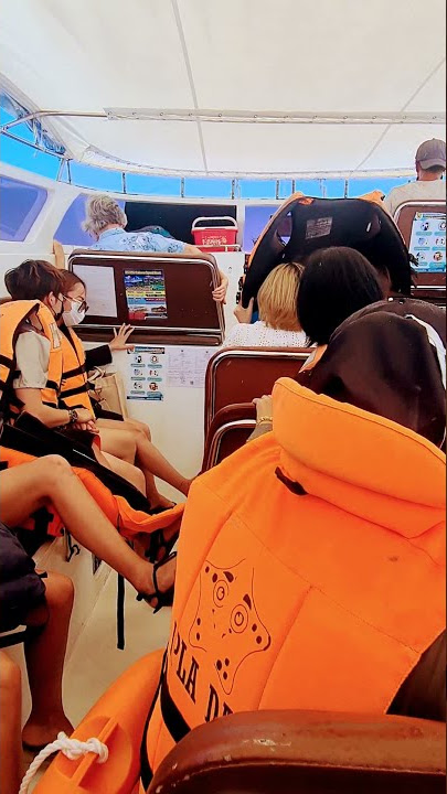 Crazy speedboat from Phi Phi Island to krabi Thailand