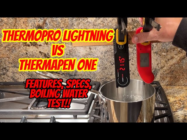 Review: ThermoPro Lightning vs Thermapen ONE - Chris Allingham - The  Virtual Weber Bullet 