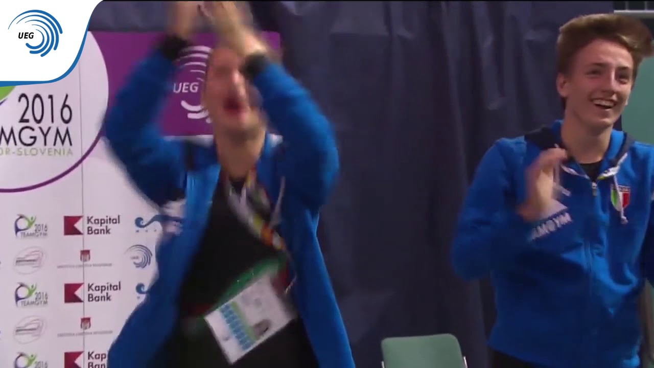 Italy - 2016 TeamGym Europeans, junior mixed team final