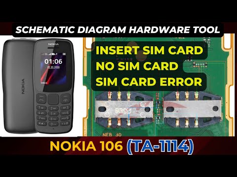 Nokia 106 (ta-1114) SIM Card not working, jumper ways | Schematic Diagram Solution | DMR Solution