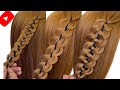 LACE BRAID KAISE BANAE ! LACE BRAID HAIRSTYLE! 4 TYPE OF BRAID WITH LACE ! wedding HAIRSTYLE !