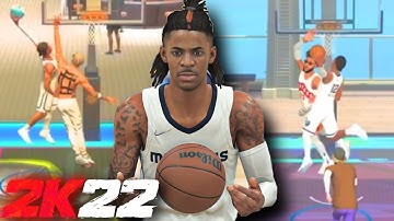 99 JA MORANT BUILD TAKES FLIGHT in THE PARK NBA 2K22 ✈️ BEST SLASHER BUILD 2K22