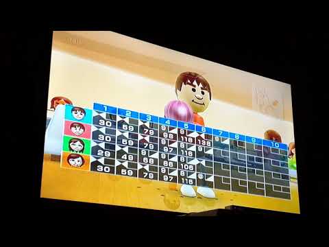 Wii Sports – Bowling – Maurits Vs Rik Vs Danique Vs Thessy