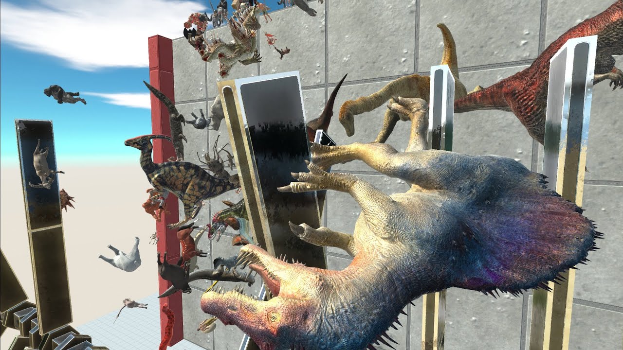 ALL UNITS FALLING DOWN 4 - Animal Revolt Battle Simulator