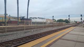 WB BNSF Power Move Train At Fullerton Station CA! #bigbossrailfanner