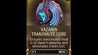 Warframe - Traning 40 Vazarin Cores