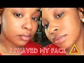I SHAVED MY FACE AND LOOK WHAT HAPPENED |Skincare Routine| ItsSherryB