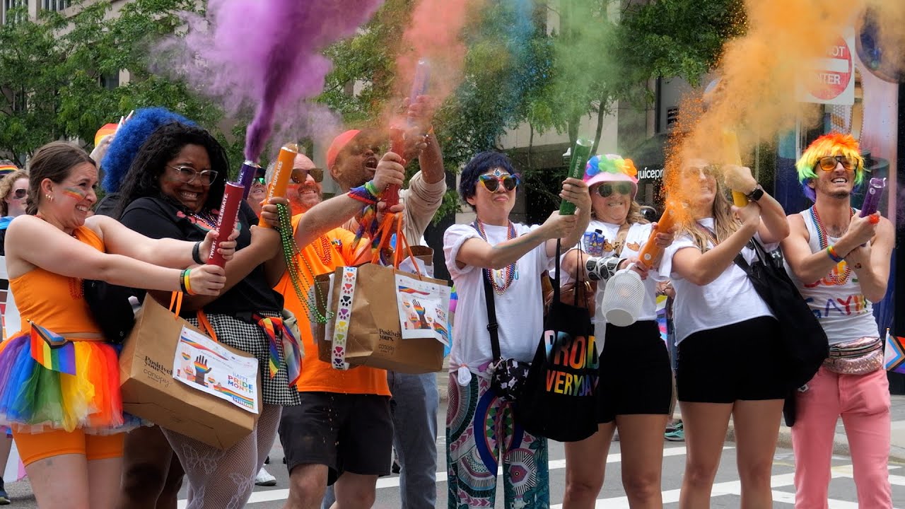 LGBT (Lesbian gay bisexual transgender) Boston Pride Parade 2024 4K 60fps
