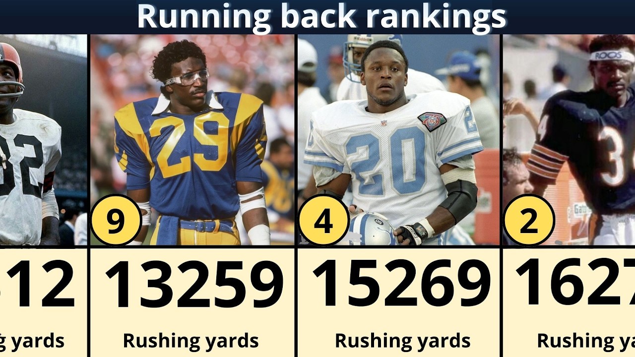 Ranking the NFL’s Greatest Rushing Legends!