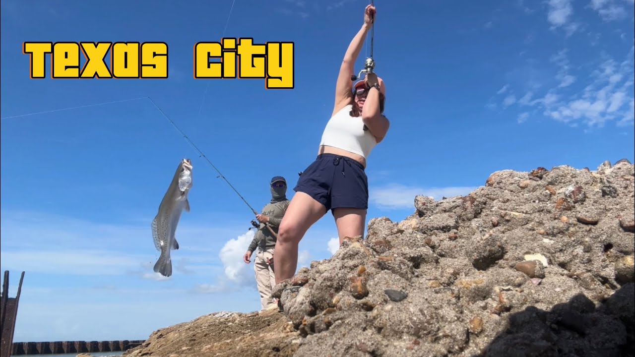 Texas City Trout!#fishing#fyp#reels#cuoccauca #câucá #texascity#fish#trout #pierfishing#vietnamese 