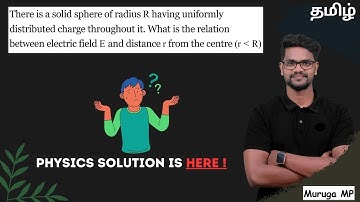 There is a solid sphere of radius R having uniformly distributed charge throughout it. What is the
