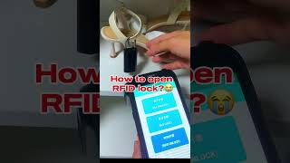 unlock  the RFID padlock #retail #padlock #antitheft #rfid #antisystem #rfidlock #smartlock screenshot 5
