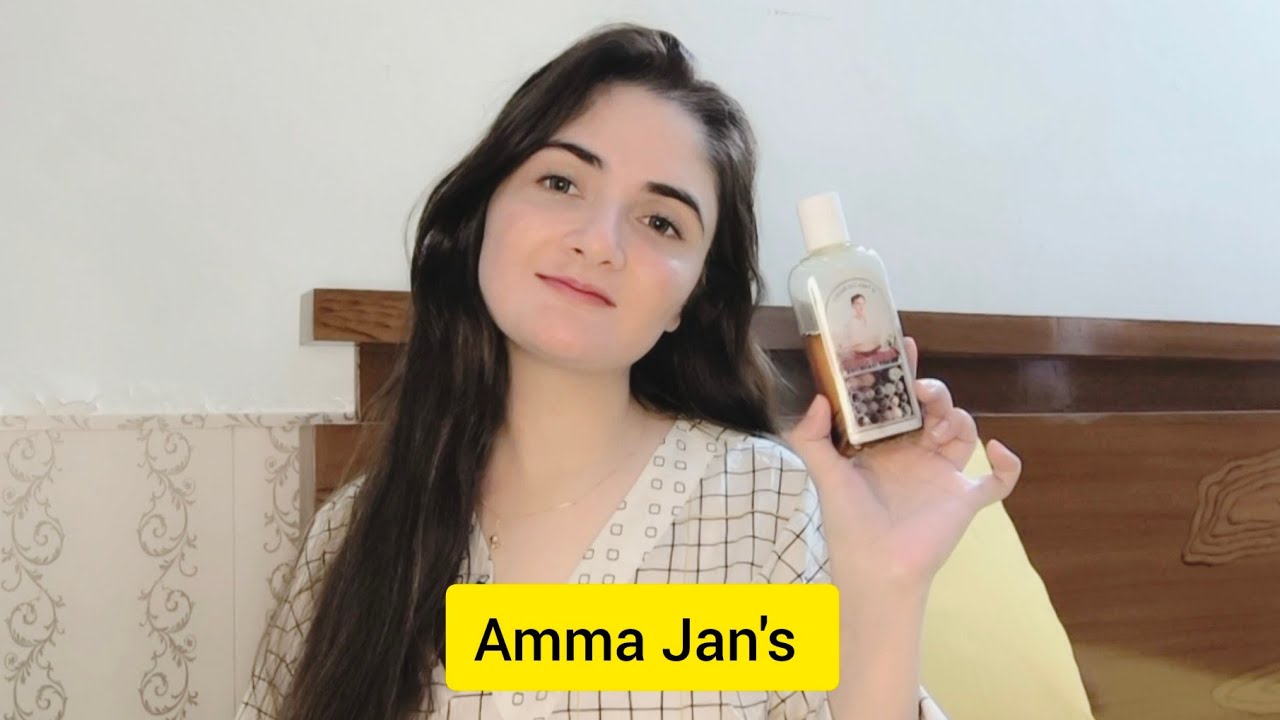 hair oiling with Amma Jan's hair oil || hair fall remedy by moqadas ...