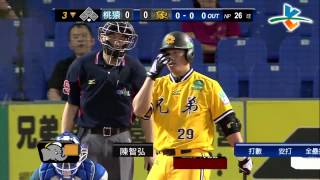 20130531 CPBL 猿VS.象 3上 陳智弘甩飛面罩