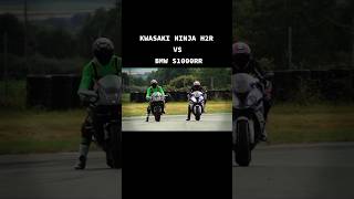 Kawasaki Ninja H2R vs Bmw S1000rr Drag race❗#shorts #h2r #bmws1000rr Resimi