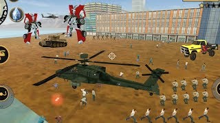 ラスベガス犯罪シミュレーター - （ヘリコプターが人の間を着陸）カーロボット攻撃ゲーム公開 - ゲームプレイ screenshot 2