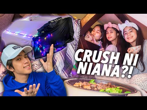 24 HOURS Challenge Under The TABLE!! (Nianas Crush?!) | Ranz and Niana