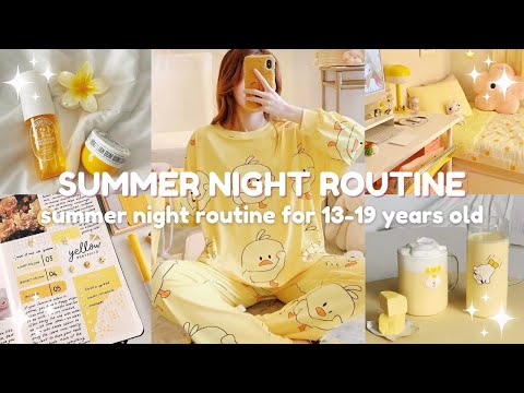 The Ultimate Summer Night Routine for Teen Girls ✨ | Realistic Teen Night Routine for Summer 🌹