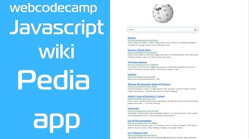 Javascript  project wiki pedia search engine |webcodecamp