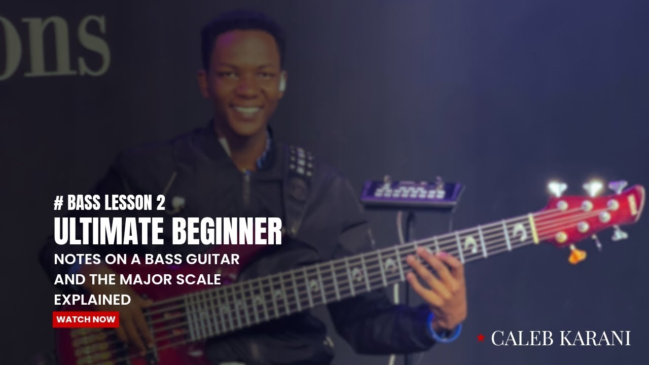 LESSON 2  BEGINNER (NOTES ON THE BASS AND THE MAJOR SCALE EXPLAINED)