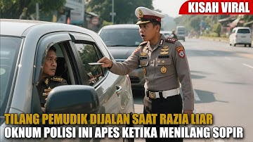 POLISI TILANG PEMUDIK DIJALAN YANG TERNYATA ADALAH PERWIRA TINGGI POLISI, DIPECAT LANGSUNG DITEMPAT