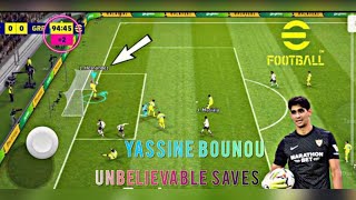 Yassine Bounou Unbelievable Saves In Online Friend Match | Efootball Mobile 2023 | Pes Mobile 2023