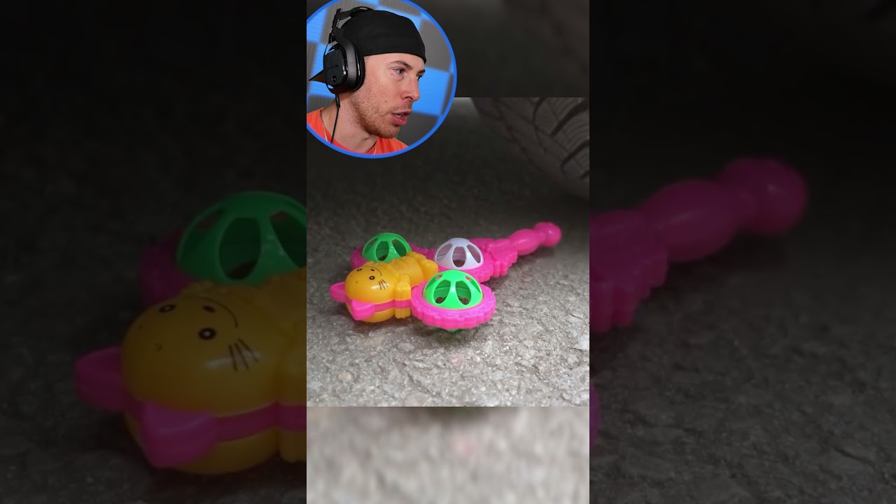 DESTROYING Toys With a CAR! #Shorts