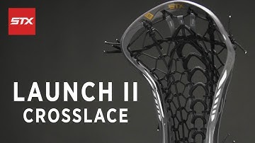 STX Launch II Pocket Stringing Tutorial - Crosslace