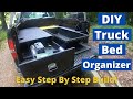 DIY Truck Bed Organizer Set Up: Awesome Hunting Fishing & Camping Storage System!