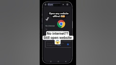 Open Any Website Without Internet! 😱 | Chrome Hack|Smart Tricks #shorts#offline