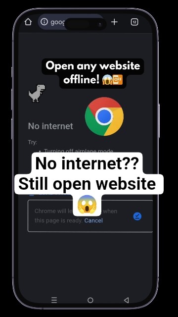 Open Any Website Without Internet! 😱 | Chrome Hack|Smart Tricks #shorts ...