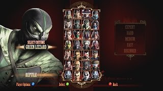 Mortal Kombat 9 Reptile Green Lizard