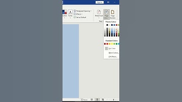 How to change page color in ms word // #education #asmr #msword #shorts