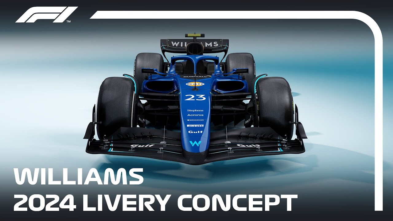 2024 Williams 'Royal Blue' Livery Concept Showroom Showcase F1 2024